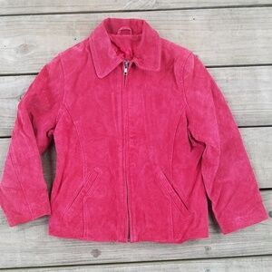 Wilson Leather kids red burgundy size small